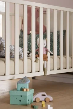 Paidi Complete Babykamers * - Yuny 3 delige Babykamer Lovely Aliv Off white - Dark Walnut Wit