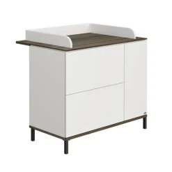 Paidi Complete Babykamers * - Yuny 3 delige Babykamer Lovely Aliv Off white - Dark Walnut Wit