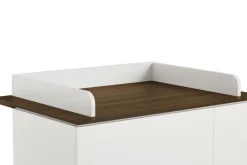 Paidi Complete Babykamers * - Yuny 3 delige Babykamer Lovely Aliv Off white - Dark Walnut Wit