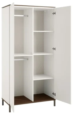 Paidi Complete Babykamers * - Yuny 3 delige Babykamer Lovely Aliv Off white - Dark Walnut Wit
