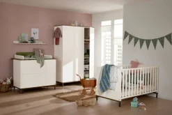 Paidi Kasten|Kasten * - Yuny 3-Deurs Kast Lovely Aliv Off White - Dark Walnut Wit