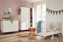 Paidi Ledikanten * - Yuny Ledikant Lovely Aliv Off White - Dark Walnut Wit