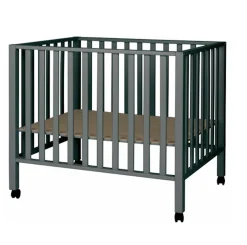 Pericles Alle Boxen * Box Amy Moon Grey met Wielen en Boxmatras Grijs