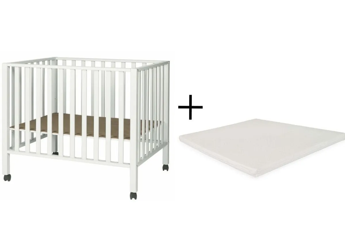 Pericles Alle Boxen * Box Amy met Wielen en Boxmatras Wit