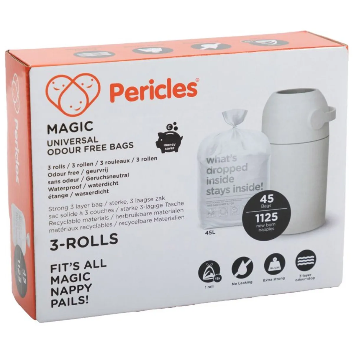 Pericles Luieremmers * Luieremmer Magic Navulling 3-Pack