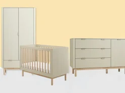 Pinio Complete Babykamers * 3 delige Babykamer Miloo XL Champagne Beige