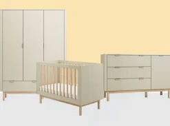 Pinio Complete Babykamers * 3 delige Babykamer Miloo XXL Champagne Beige