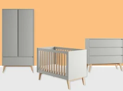 Pinio Complete Babykamers * 3 delige Babykamer Swing Grijs