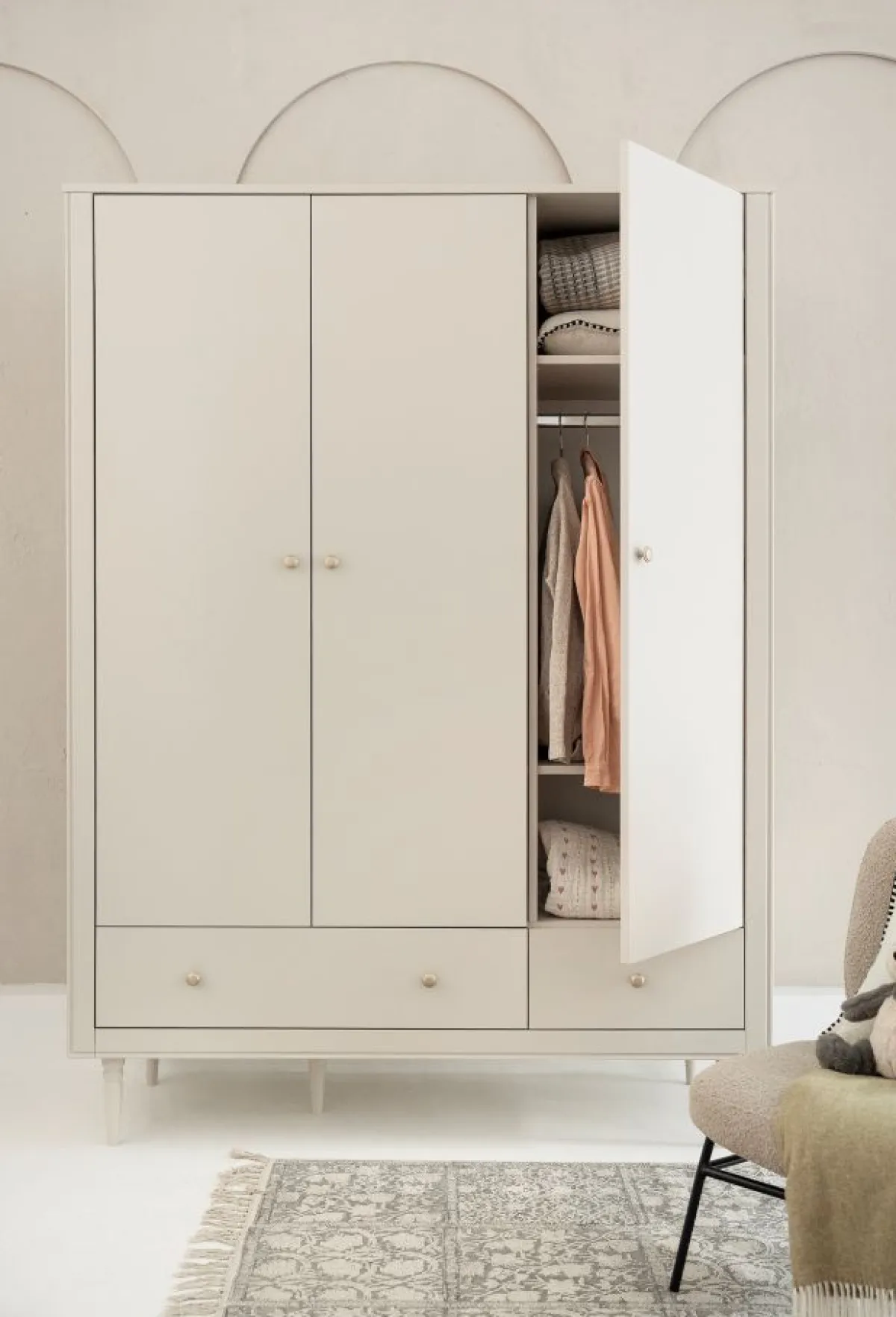 Pinio Kasten|Kasten * 3-Deurskast Petite Champagne Beige