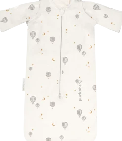Puckababy Bedtextiel|Slaapzakken * Slaapzak Newborn Balloons 0 - 6 mnd Wit
