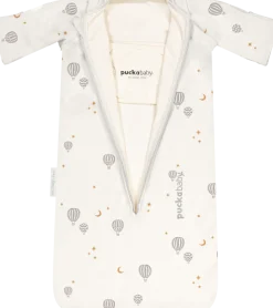 Puckababy Bedtextiel|Slaapzakken * Slaapzak Newborn Balloons 0 - 6 mnd Wit
