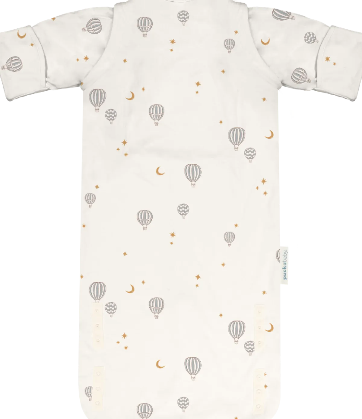 Puckababy Bedtextiel|Slaapzakken * Slaapzak Newborn Balloons 0 - 6 mnd Wit