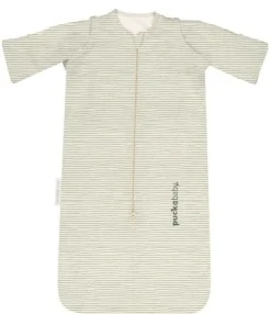 Puckababy Bedtextiel|Slaapzakken * Slaapzak Newborn Green Stripes 0 - 6 mnd Groen