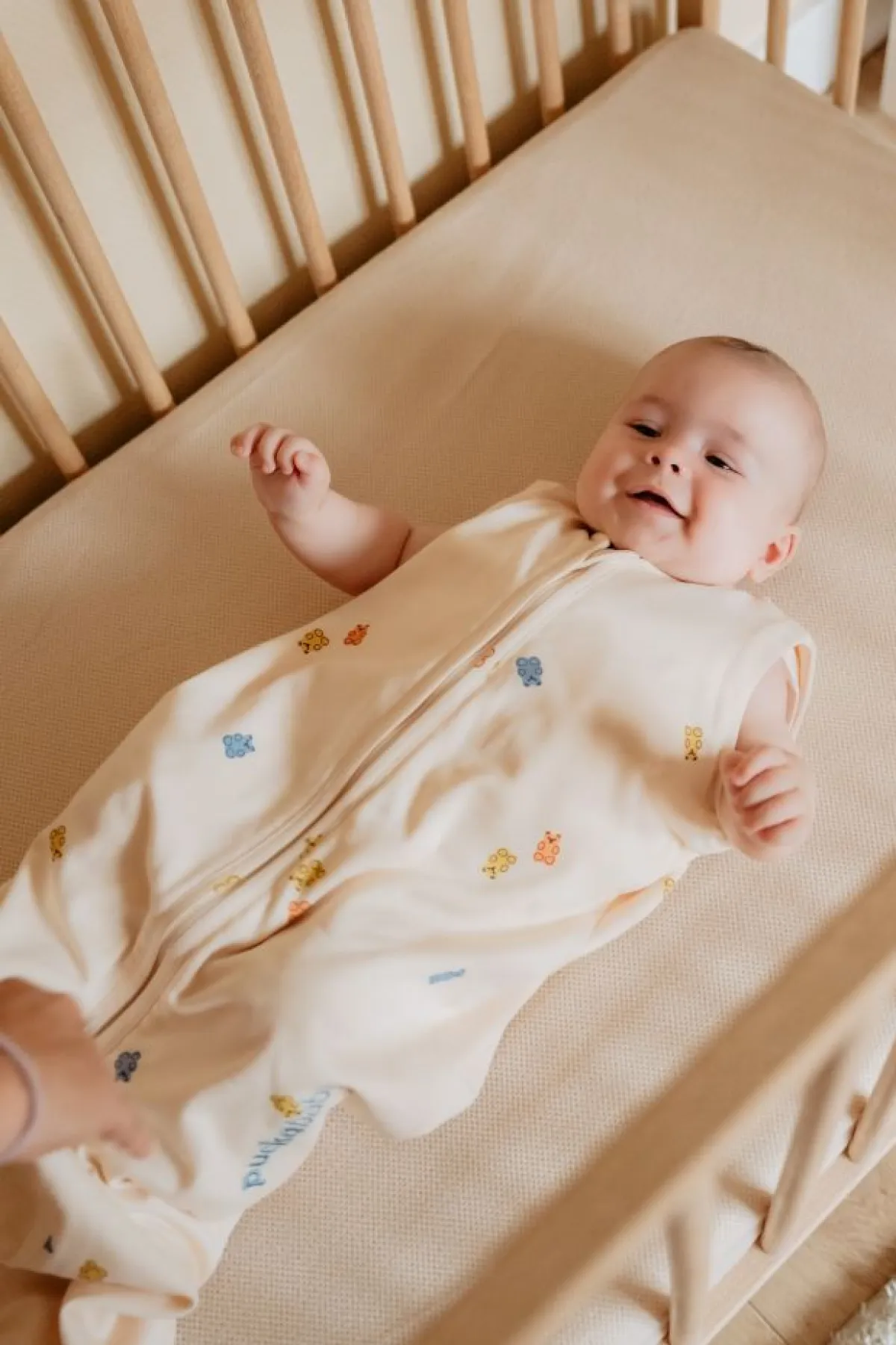 Puckababy Bedtextiel|Slaapzakken * Slaapzak Newborn Gummy Bears 0 - 6 mnd Wit