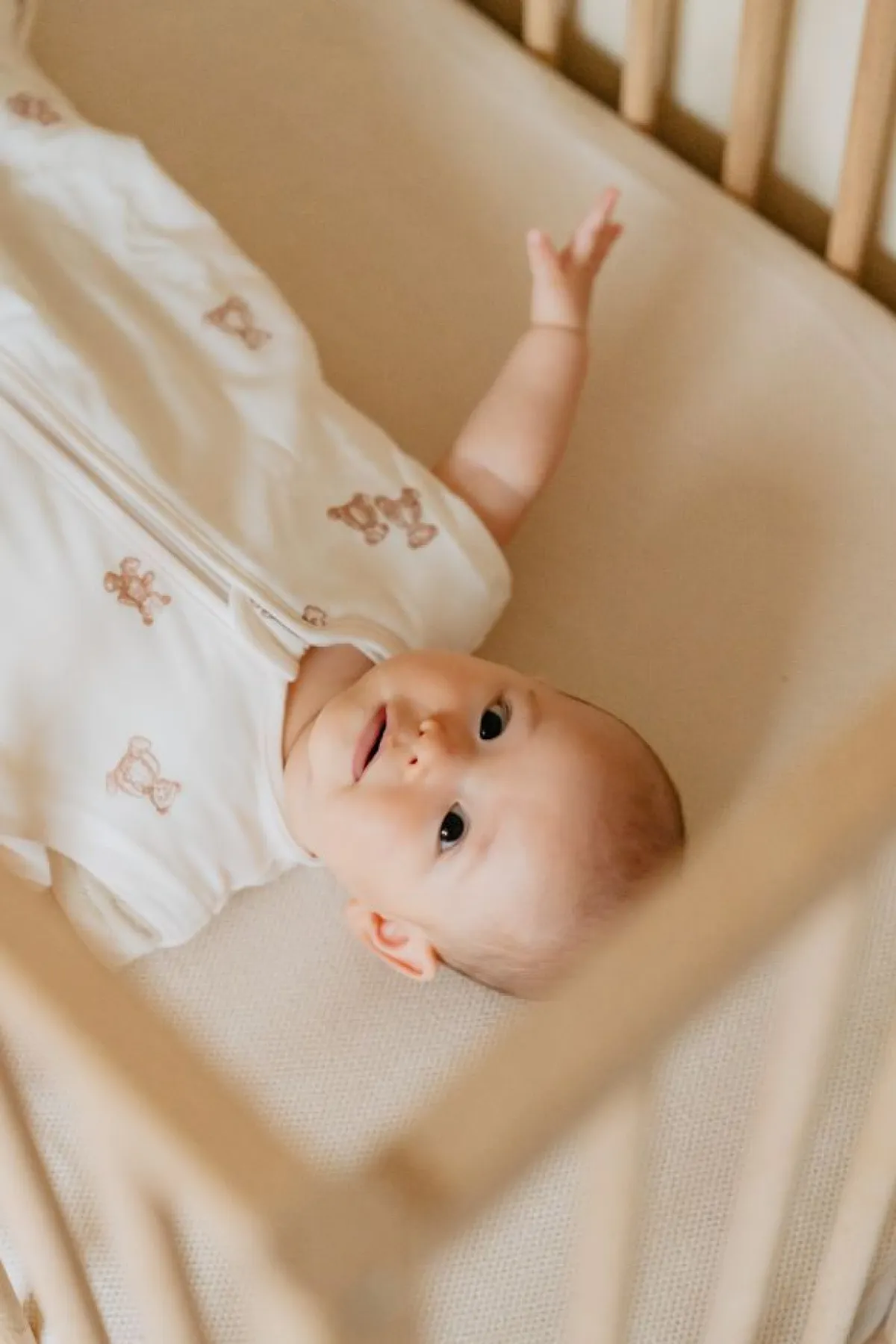 Puckababy Bedtextiel|Slaapzakken * Slaapzak Newborn Teddy Bears 0 - 6 mnd Wit