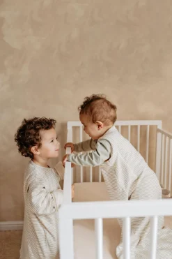 Puckababy Bedtextiel|Slaapzakken * Slaapzak 4 Seizoenen Green Stripes Groen