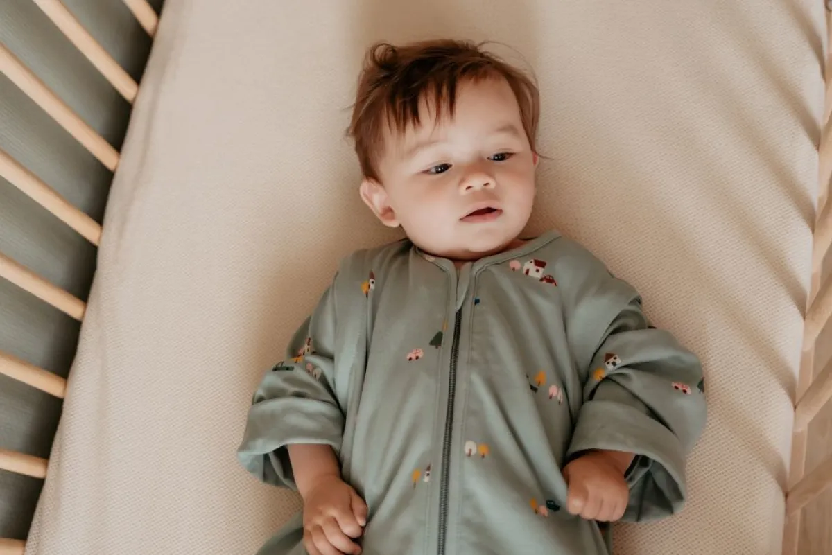 Puckababy Bedtextiel|Slaapzakken * Slaapzak 4 Seizoenen Tiny Village Groen