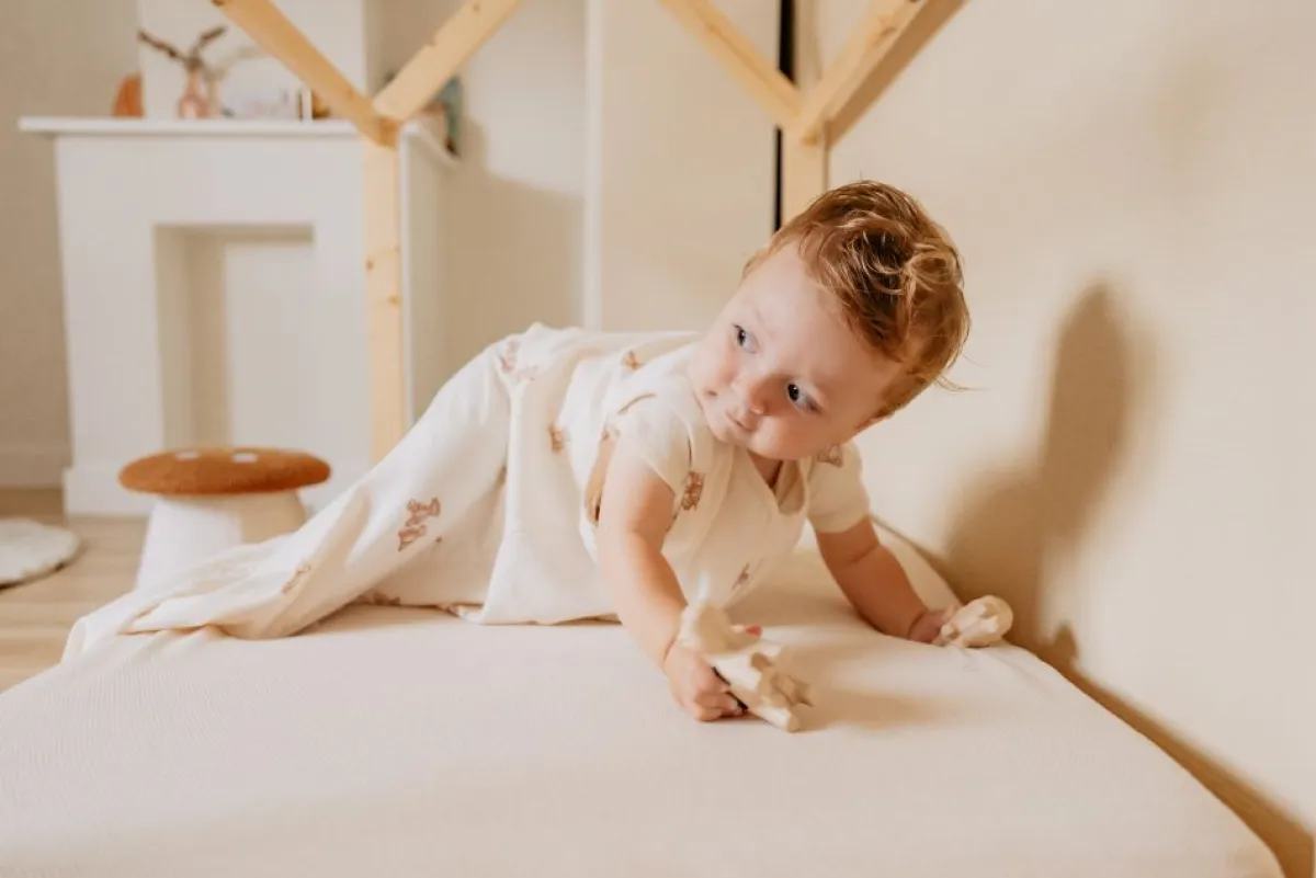 Puckababy Bedtextiel|Slaapzakken * Slaapzak 4 Seizoenen Teddy Bears Wit