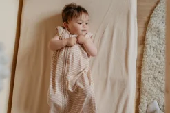Puckababy Bedtextiel|Slaapzakken * Slaapzak 4 Seizoenen Hazel Stripes Bruin