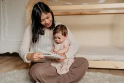 Puckababy Bedtextiel|Slaapzakken * Slaapzak 4 Seizoenen Hazel Stripes Bruin
