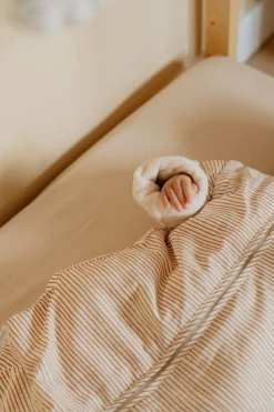 Puckababy Bedtextiel|Slaapzakken * Slaapzak 4 Seizoenen Hazel Stripes Bruin