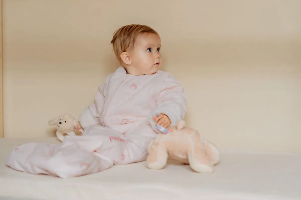 Puckababy Bedtextiel|Slaapzakken * Slaapzak 4 Seizoenen Swans Roze