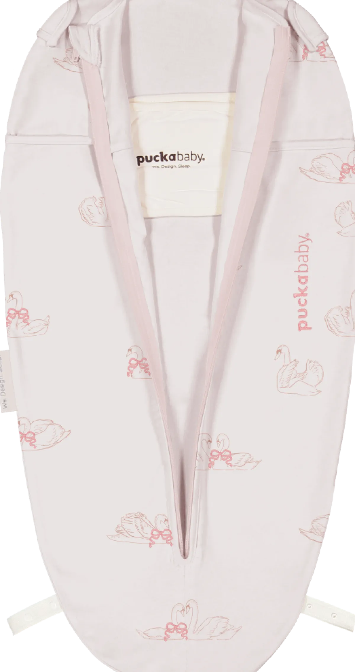 Puckababy Inbakerdoeken * The Original Mini Swans 3 - 6 mnd Roze
