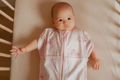 Puckababy Inbakerdoeken * The Original Mini Swans 3 - 6 mnd Roze