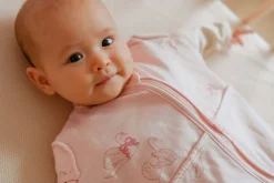 Puckababy Inbakerdoeken * The Original Mini Swans 3 - 6 mnd Roze