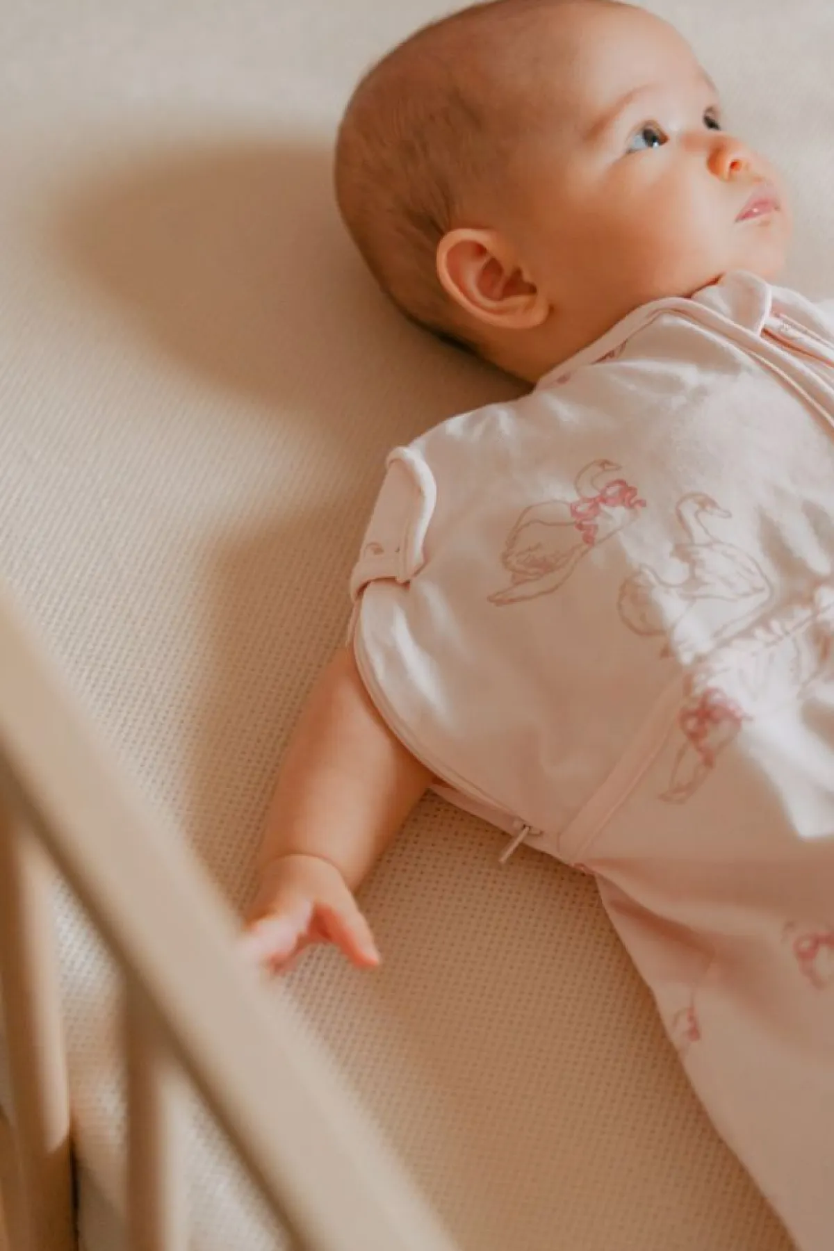 Puckababy Inbakerdoeken * The Original Mini Swans 3 - 6 mnd Roze