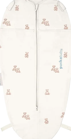Puckababy Inbakerdoeken * The Original Mini Teddy Bears 3 - 6 mnd Wit