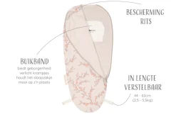 Puckababy Inbakerdoeken * ® The Original Piep Blossom 0 - 3 mnd Roze