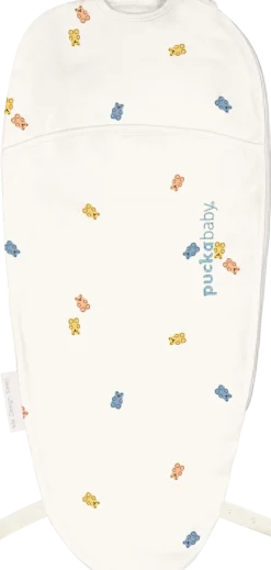Puckababy Inbakerdoeken * The Original Piep Gummy Bears 0 - 3 mnd Wit