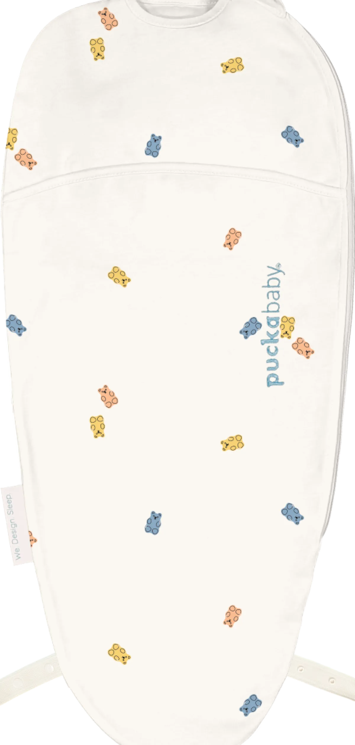 Puckababy Inbakerdoeken * The Original Piep Gummy Bears 0 - 3 mnd Wit