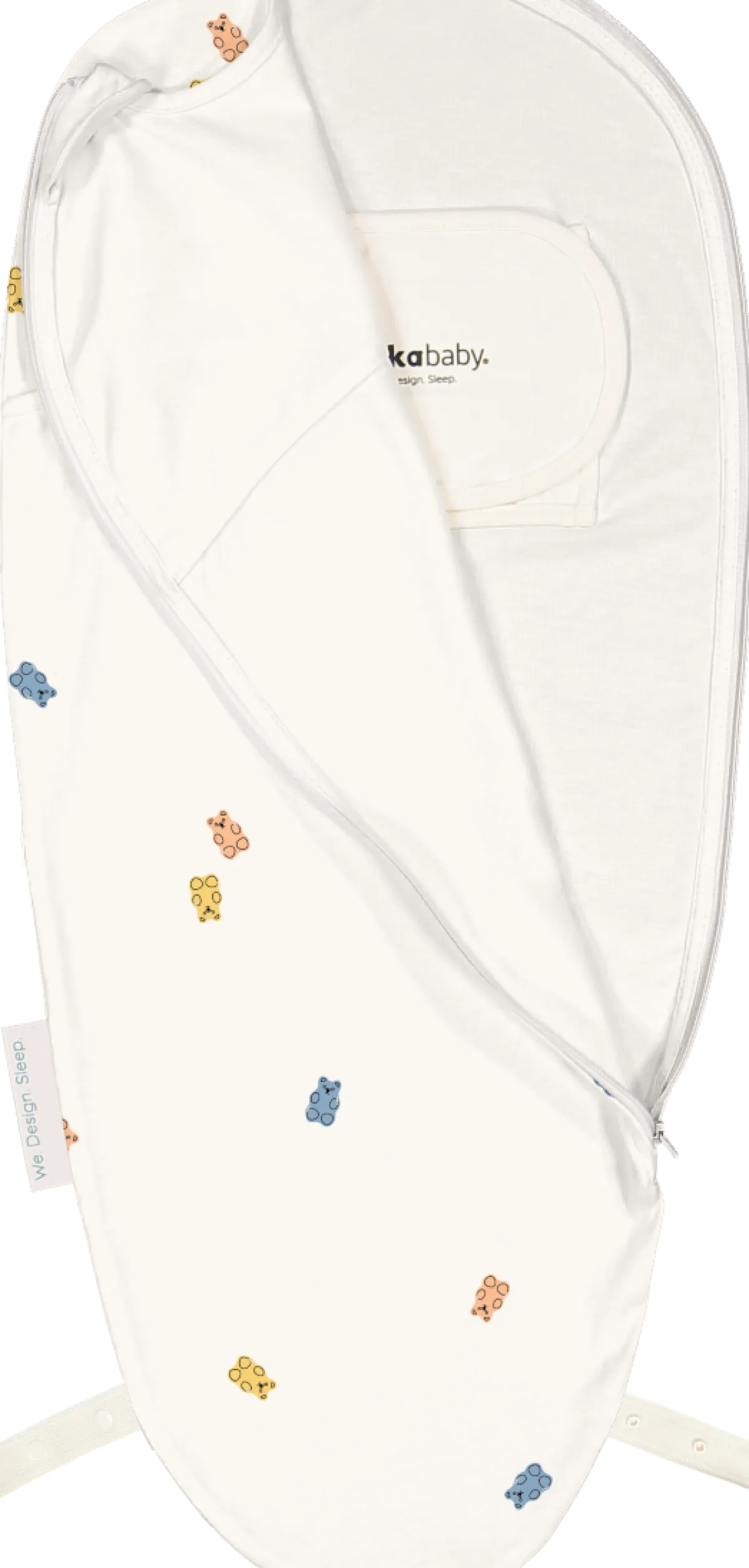 Puckababy Inbakerdoeken * The Original Piep Gummy Bears 0 - 3 mnd Wit