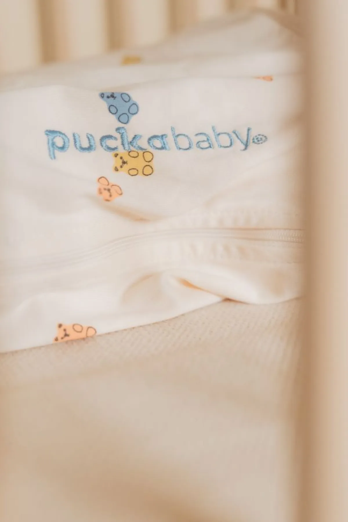 Puckababy Inbakerdoeken * The Original Piep Gummy Bears 0 - 3 mnd Wit