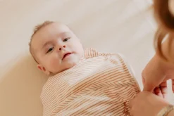 Puckababy Inbakerdoeken * The Original Piep Hazel Stripes 0 - 3 mnd Bruin