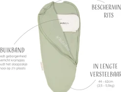Puckababy Inbakerdoeken * ® The Original Piep Olive 0 - 3 mnd Groen