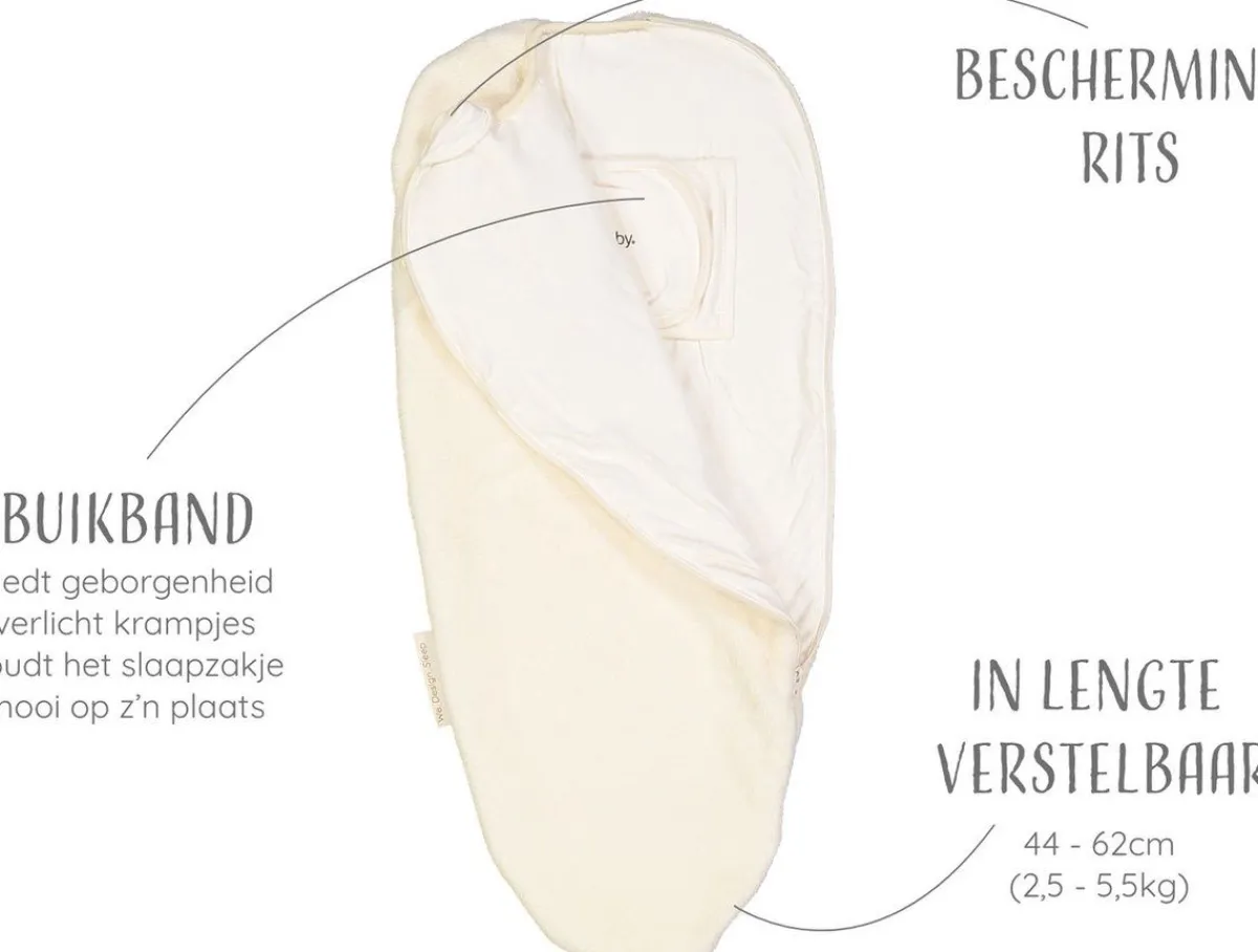 Puckababy Inbakerdoeken * The Original Piep Pure Teddy 0 - 3 mnd Wit