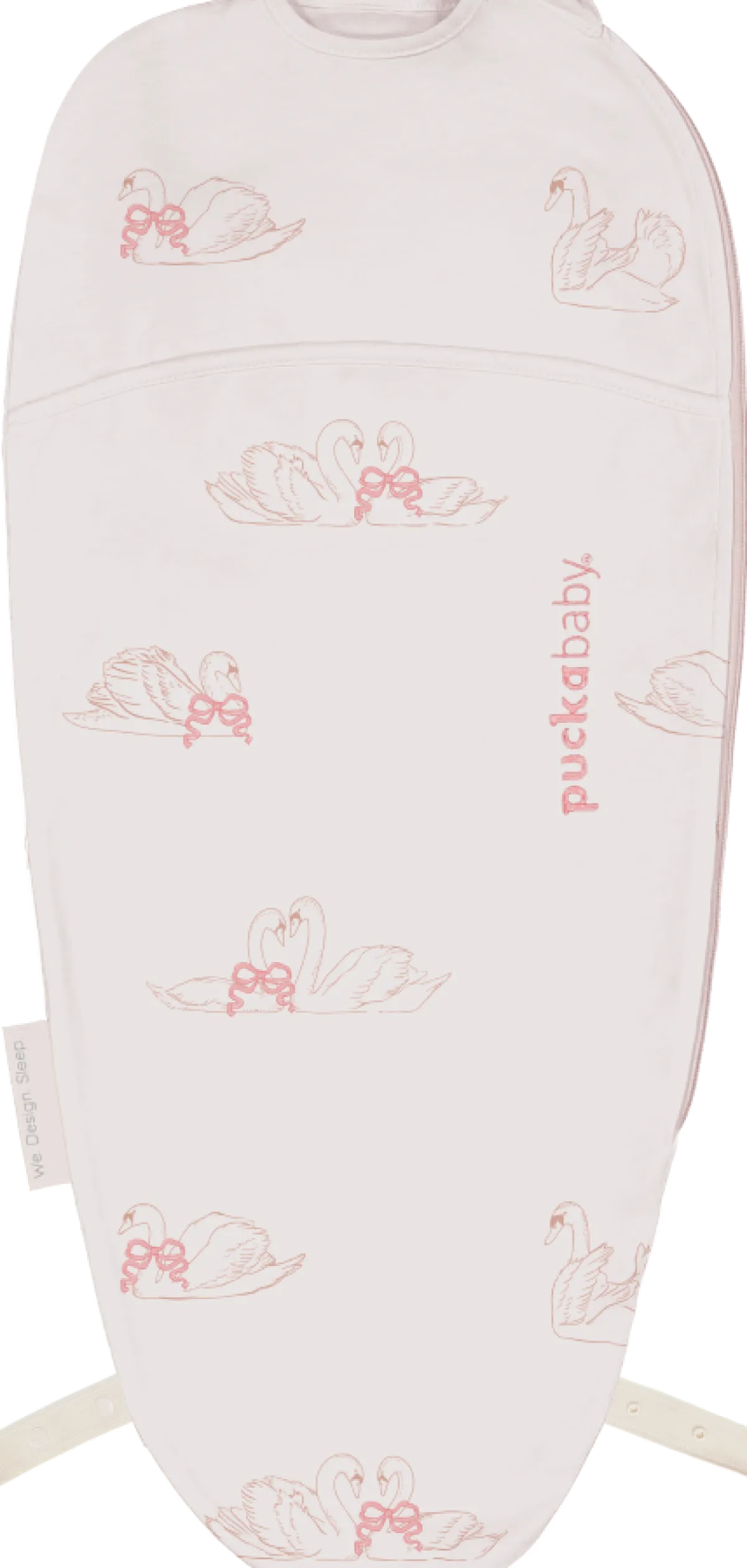 Puckababy Inbakerdoeken * The Original Piep Swans 0 - 3 mnd Roze