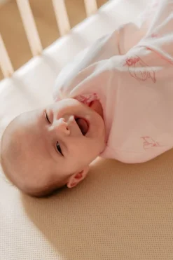 Puckababy Inbakerdoeken * The Original Piep Swans 0 - 3 mnd Roze