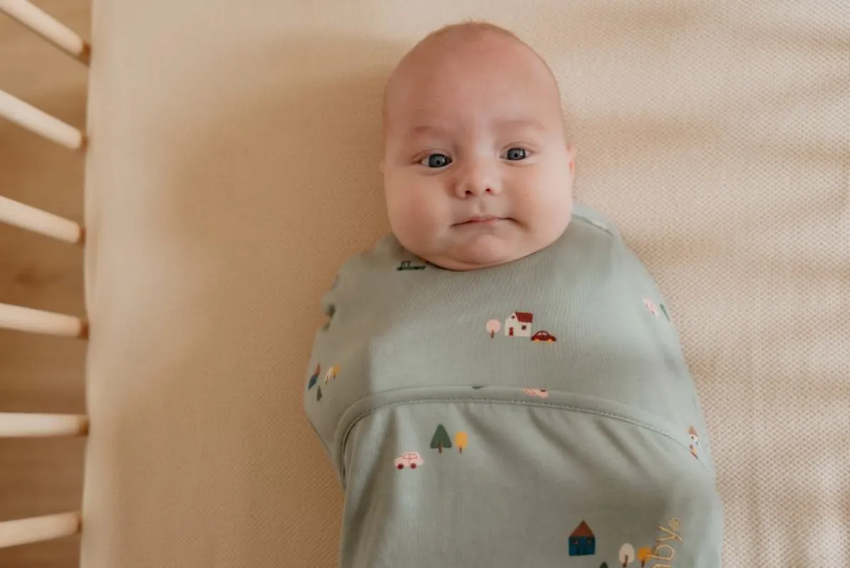 Puckababy Inbakerdoeken * The Original Piep Tiny Village 0 - 3 mnd Groen