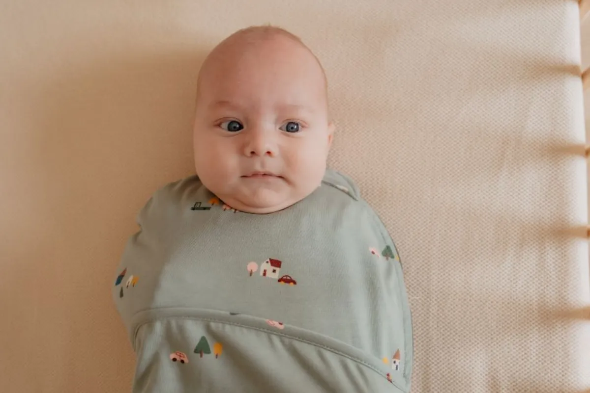 Puckababy Inbakerdoeken * The Original Piep Tiny Village 0 - 3 mnd Groen