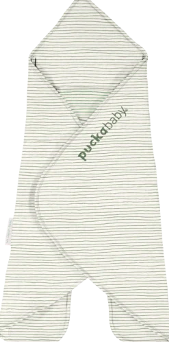 Puckababy Bedtextiel|Slaapzakken * Wikkeldeken Gogo Newborn Green Stripes 0 - 7 mnd Groen
