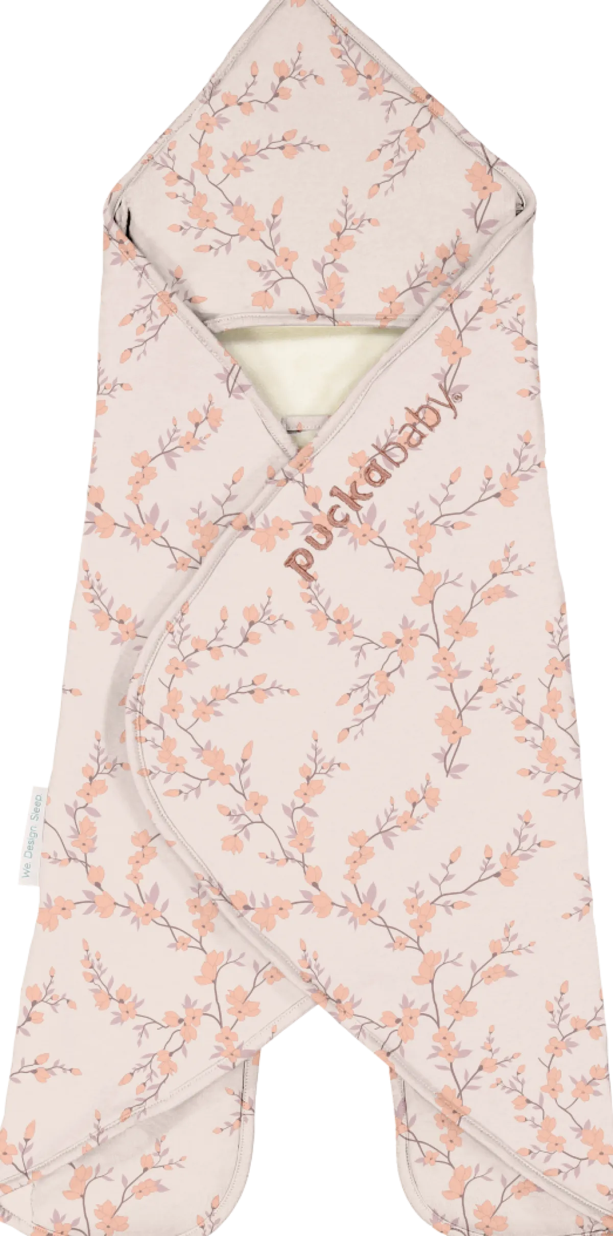 Puckababy Bedtextiel|Slaapzakken * Wikkeldeken Gogo Newborn Blossom Teddy 0 - 7 mnd Wit