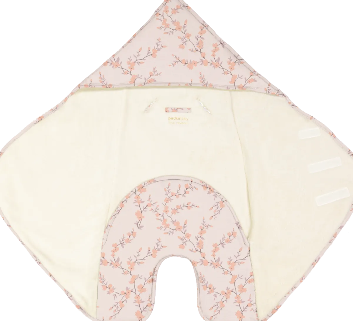 Puckababy Bedtextiel|Slaapzakken * Wikkeldeken Gogo Newborn Blossom Teddy 0 - 7 mnd Wit