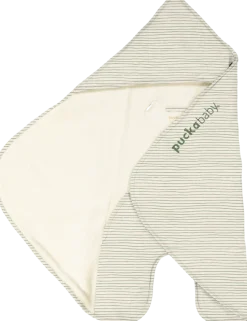 Puckababy Bedtextiel|Slaapzakken * Wikkeldeken Gogo Newborn Green Stripes Teddy 0 - 7 mnd Groen