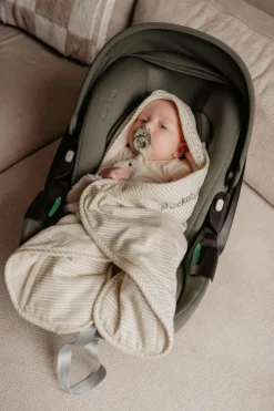 Puckababy Bedtextiel|Slaapzakken * Wikkeldeken Gogo Newborn Green Stripes Teddy 0 - 7 mnd Groen