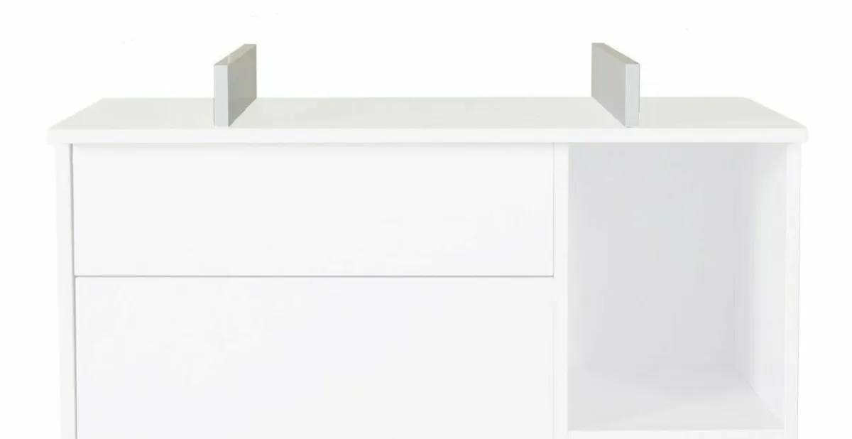 Quax Commode Barrier * Commode Extensie Cocoon Ice White Wit