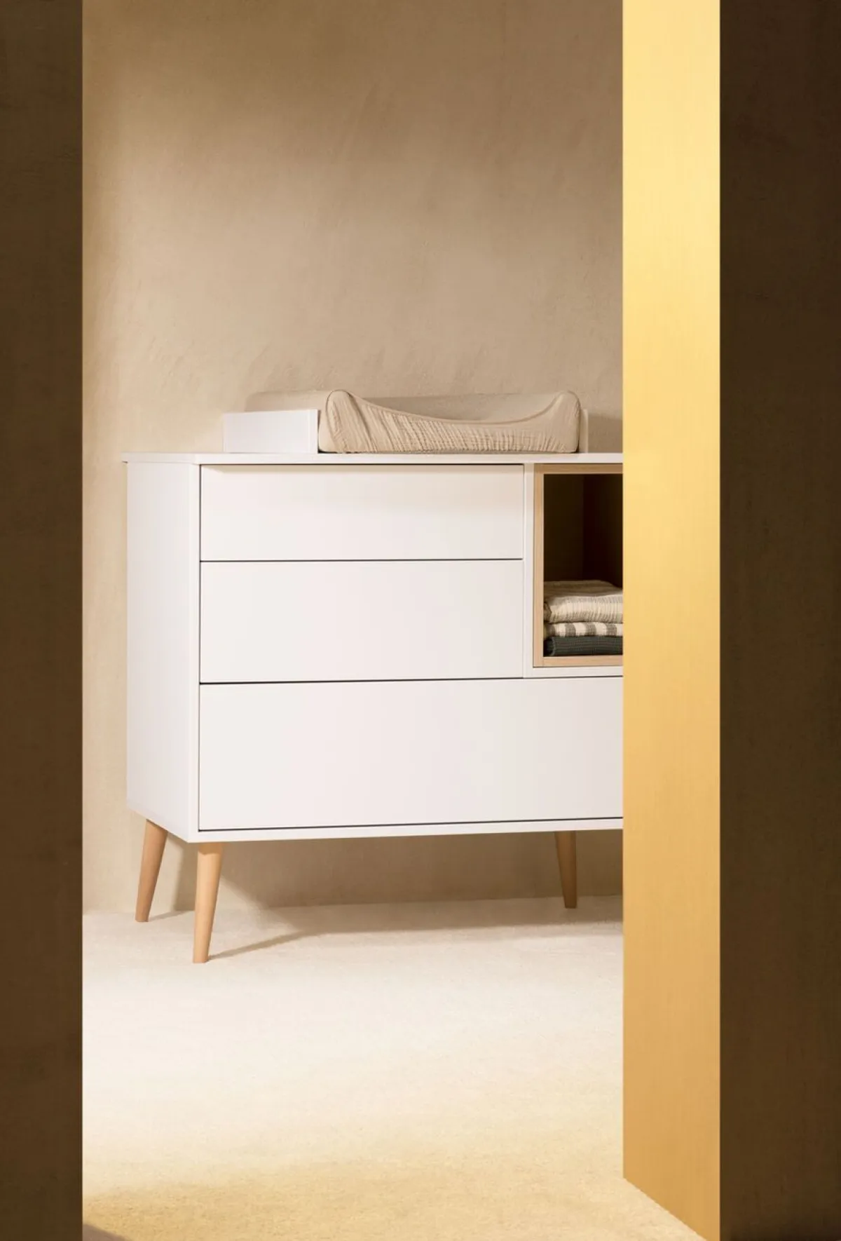 Quax Commode Barrier * Commode Extensie Cocoon Ice White Wit